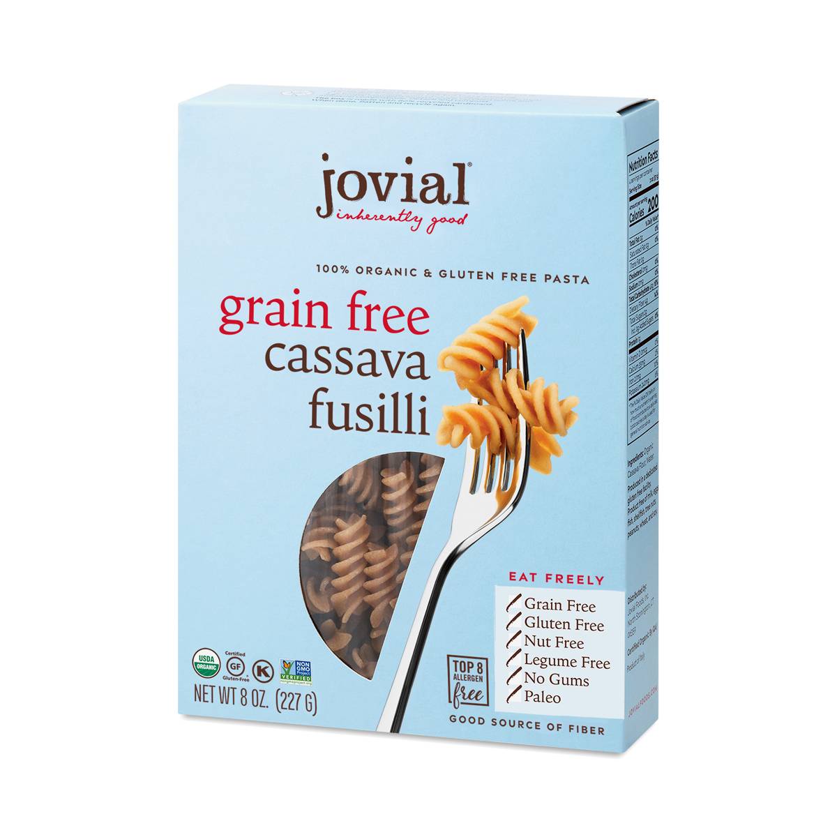 Jovial Organic GrainFree Cassava Fusilli Pasta Thrive Market