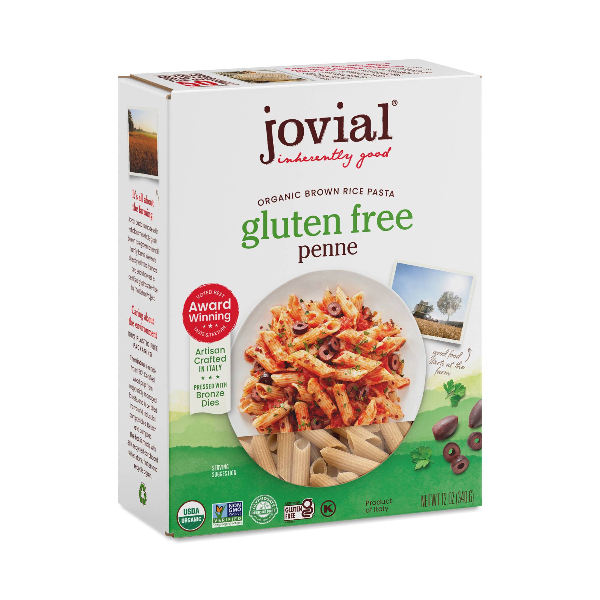 Organic Brown Rice Penne Rigate