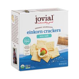 Organic Sourdough Einkorn Crackers, Sea Salt
