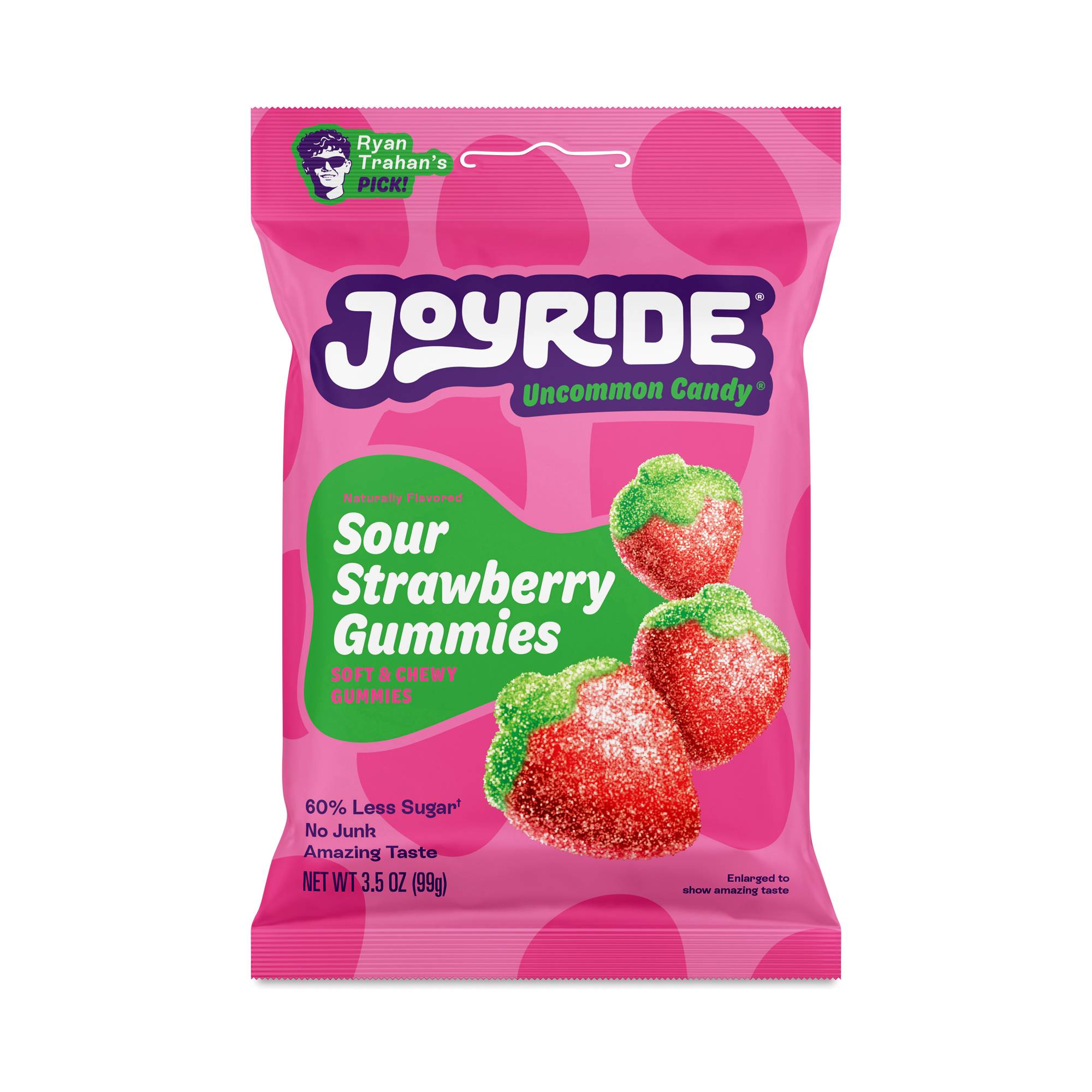 Low Sugar Candy, Sour Strawberry Gummies