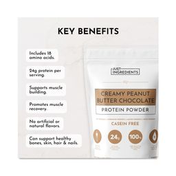 Casein Free Protein Powder, Creamy Peanut Butter Chocolate