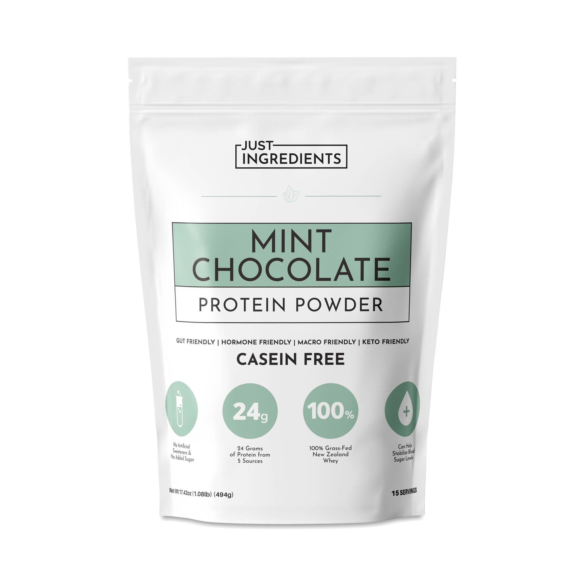 Casein Free Protein Powder, Mint Chocolate