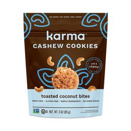 Cashew Cookies, Toasted Coconut