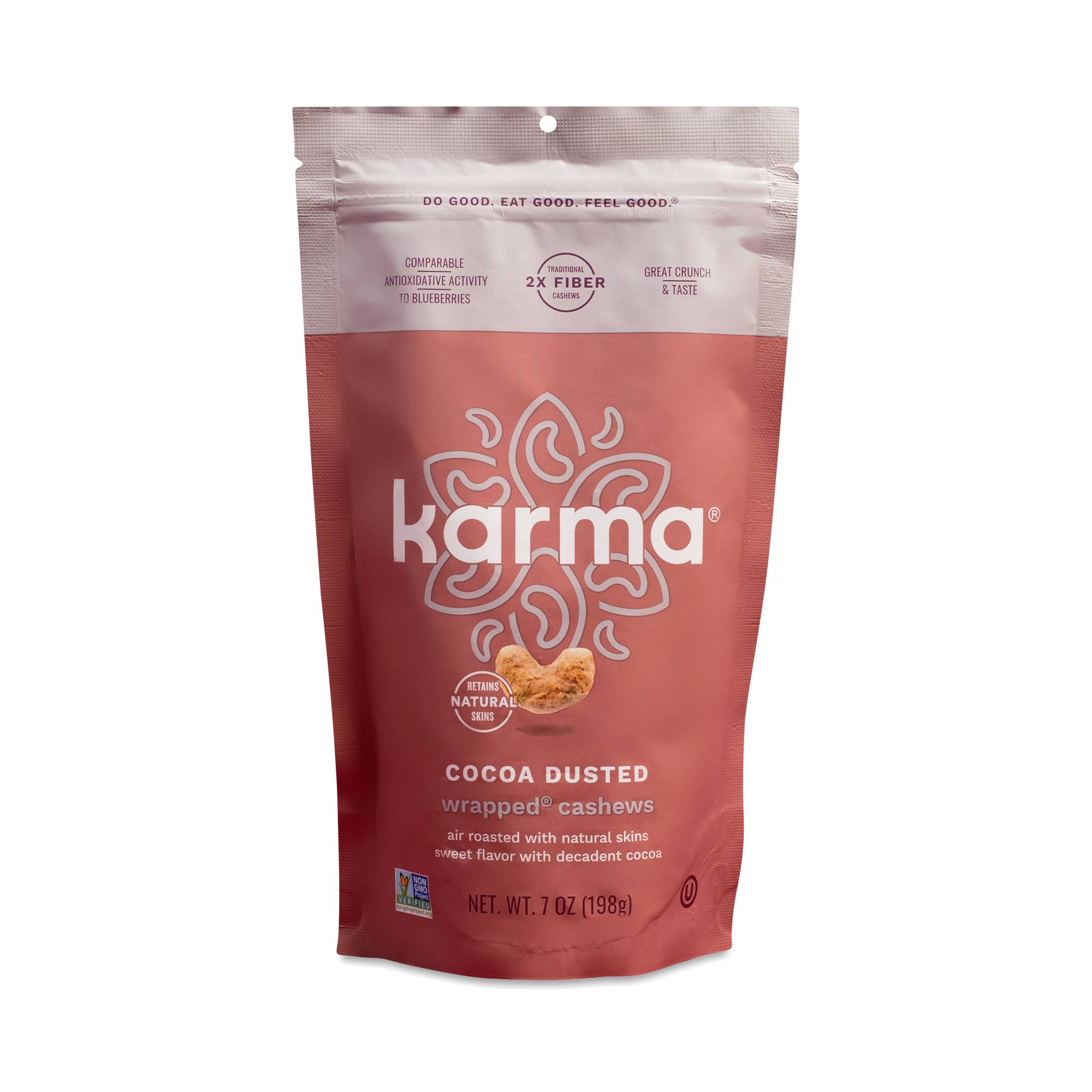 Wrapped Cashews, Cocoa Dusted