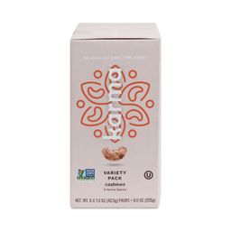 Wrapped & Roasted Cashews, Variety Snack Pack