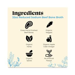 Beef Bone Broth, Reduced Sodium