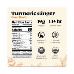 Chicken Bone Broth, Turmeric Ginger