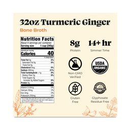 Chicken Bone Broth, Turmeric Ginger