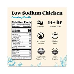 Low Sodium Cooking Broth, Chicken