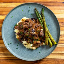 Sirloin Steak Tips with Gravy