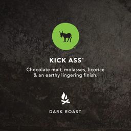 Kick Ass Whole Bean Coffee, Dark Roast
