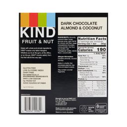 Bars, Dark Chocolate Almond & Coconut