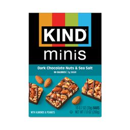 Mini Bars, Dark Chocolate Nuts & Sea Salt