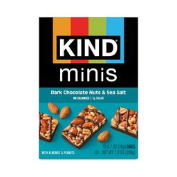 Mini Bars, Dark Chocolate Nuts & Sea Salt