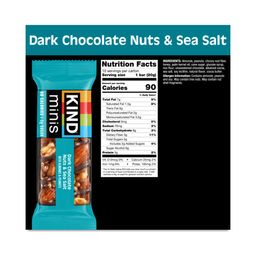 Mini Bars, Dark Chocolate Nuts & Sea Salt