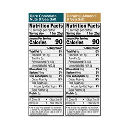 Mini Bars, Dark Chocolate Nuts & Sea Salt, Caramel Almond & Sea Salt