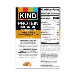 Protein Max Bars, Sweet & Salty Caramel Peanut Crisp
