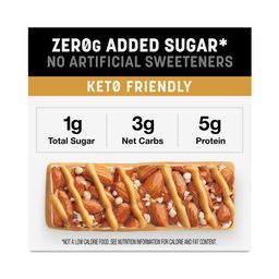 Zero Added Sugar Bars, Caramel Almond & Sea Salt