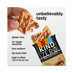 Zero Added Sugar Bars, Caramel Almond & Sea Salt