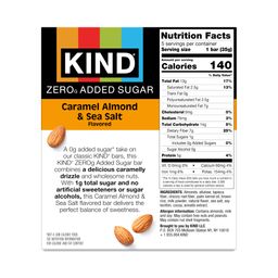 Zero Added Sugar Bars, Caramel Almond & Sea Salt