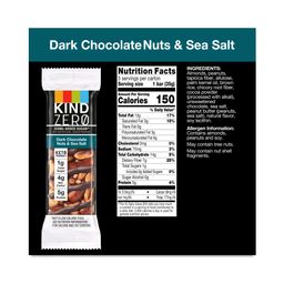 Zero Added Sugar Bars, Dark Chocolate Nuts & Sea Salt