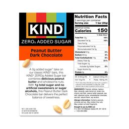 Zero Added Sugar Bars, Peanut Butter Dark Chocolate