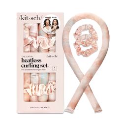Satin Heatless Curling Set, Sunset Tie Dye