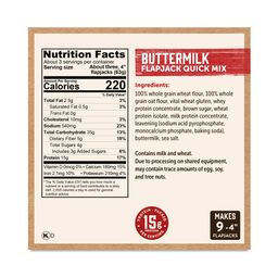 Power Cakes Flapjack Quick Mix, Buttermilk