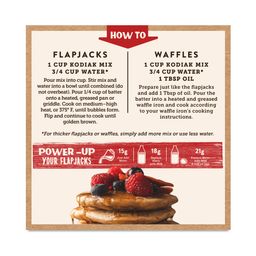 Power Cakes Flapjack & Waffle Mix, Buttermilk, Grizzly Size