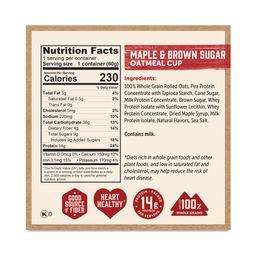 Protein-Packed Oatmeal Cup, Maple & Brown Sugar