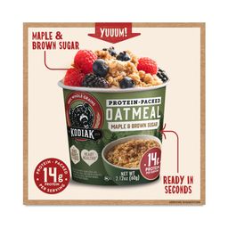Protein-Packed Oatmeal Cup, Maple & Brown Sugar