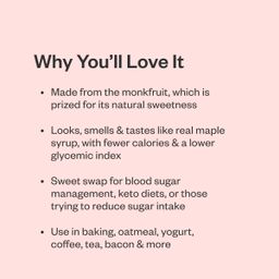 Maple Flavored Sugar-Free Monkfruit Syrup