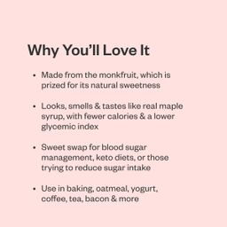 Maple Flavored Sugar-Free Monkfruit Syrup