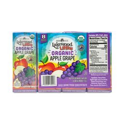 Littles Juice Boxes, Organic Apple Grape