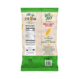 Organic Dippers Tortilla Chips, Sea Salt