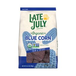 Organic Thin & Crispy Tortilla Chips, Blue Corn