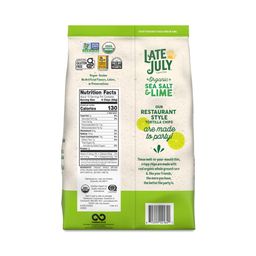 Organic Thin & Crispy Tortilla Chips, Sea Salt & Lime