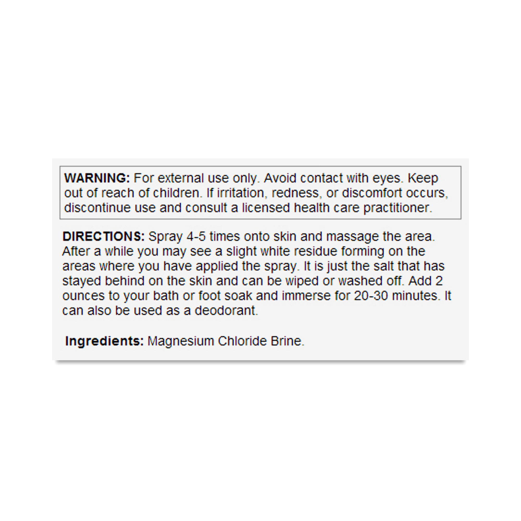 Pure Magnesium Oil for Joint and Muscle Health