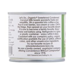 Organic Sweetened Condensed Coconut Milk
