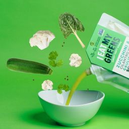 Zucchini, Cilantro & Cauliflower Soup