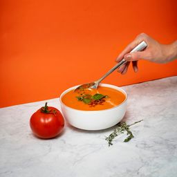 Roasted Tomato, Basil & Coconut Soup