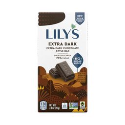 Extra Dark Chocolate Style Bar, 70% Cacao