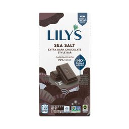 Sea Salt Extra Dark Chocolate Style Bar, 70% Cacao