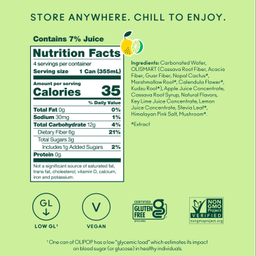 Prebiotic Soda, Lemon Lime