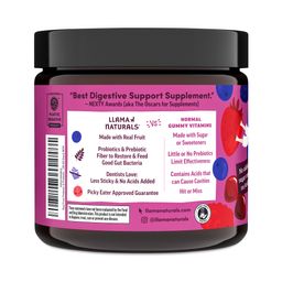Kids Prebiotic & Probiotic Real Fruit Gummies, Mixed Berry