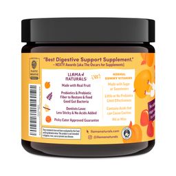 Kids Real Fruit Pre & Probiotic Gummies, Peach Mango