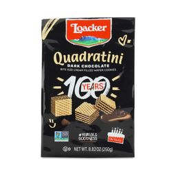Quadratini Wafer Cookies, Dark Chocolate