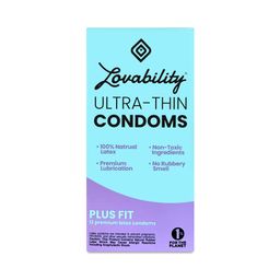 Ultra-Thin Condoms, Plus Fit