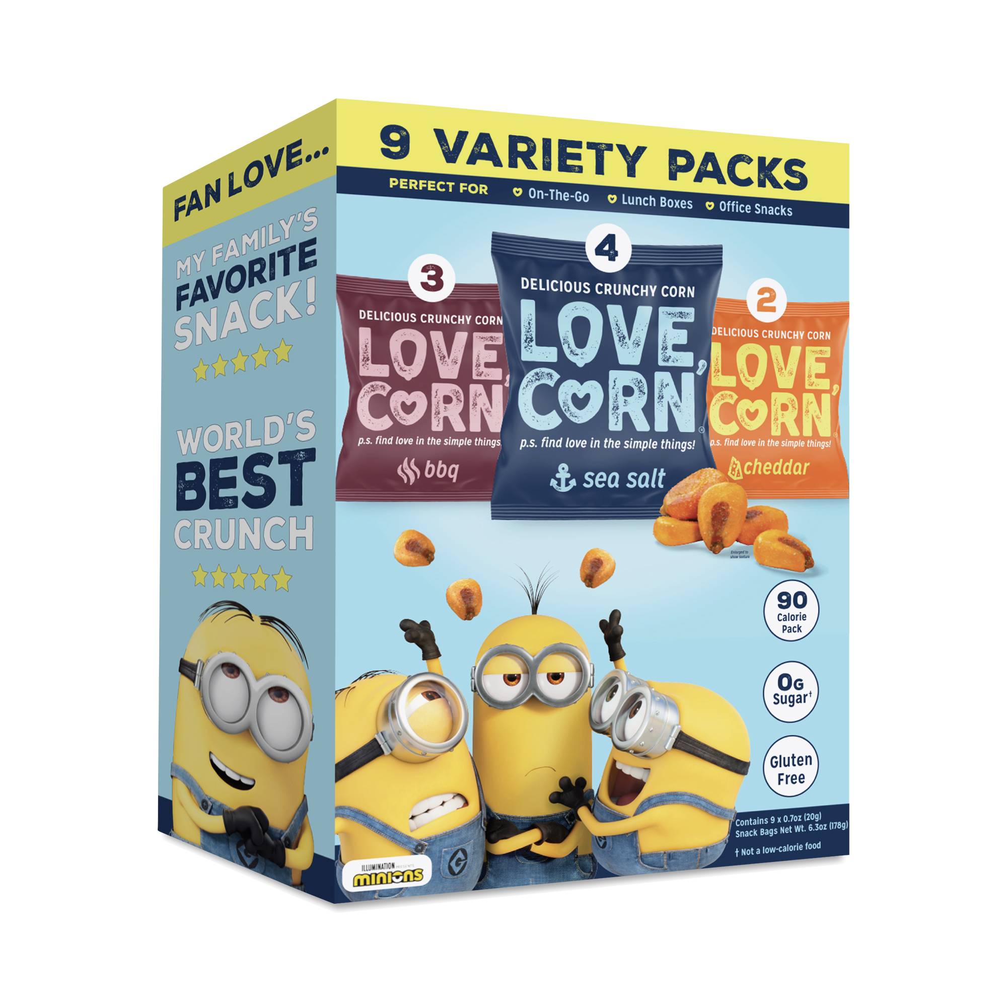 Delicious Crunchy Corn, Variety Snack Pack