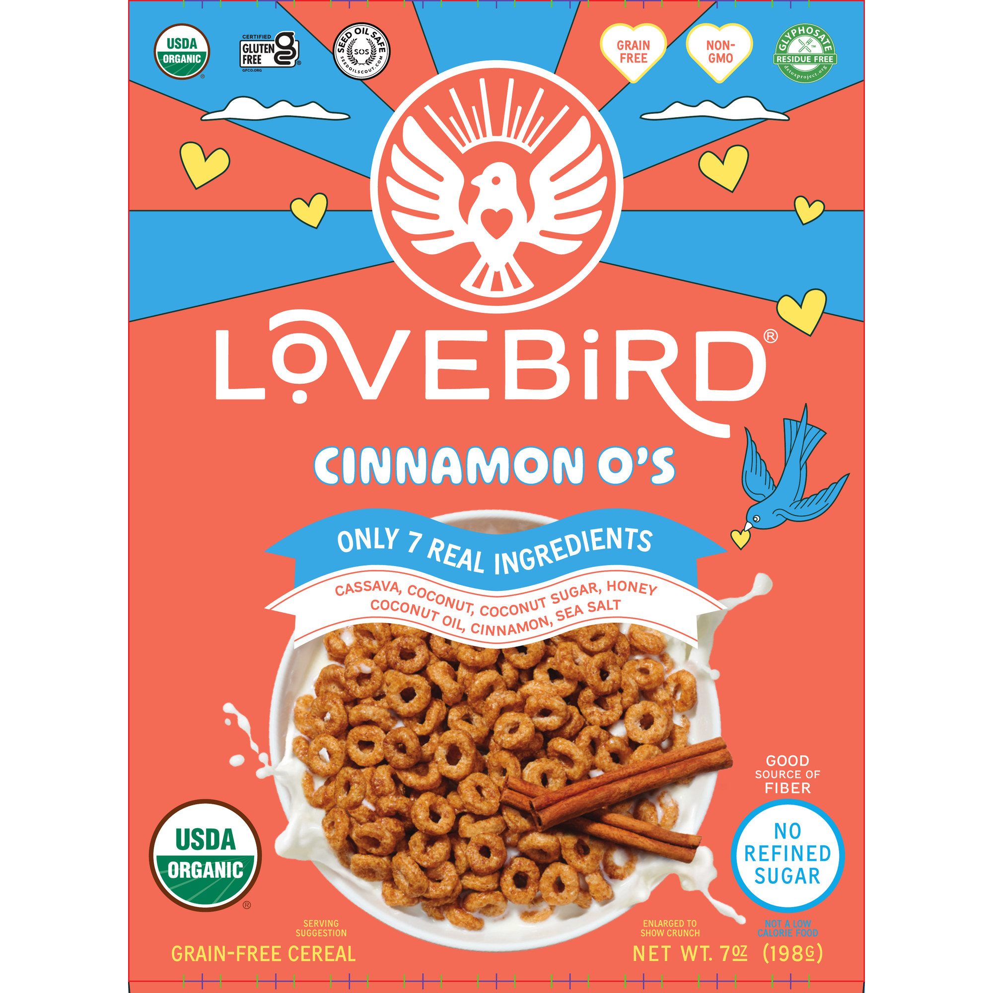 Organic Grain Free Cereal, Cinnamon O's